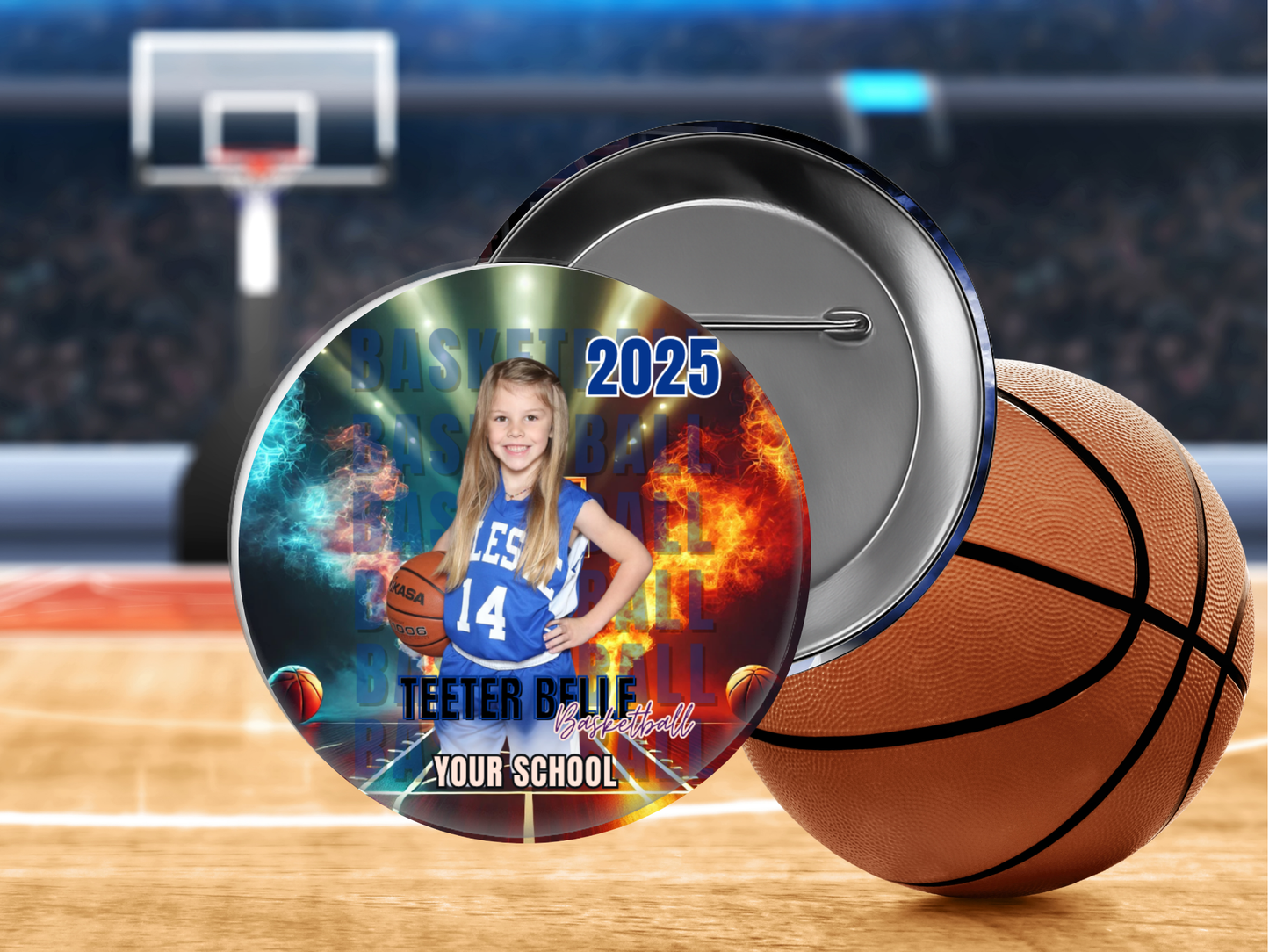 Custom Athlete Photo Pins – Game Day Keepsakes