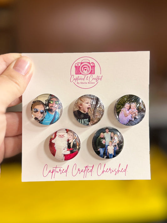 Custom Photo Magnets – Set of 5 for $15 | Personalized Picture Magnets Gift