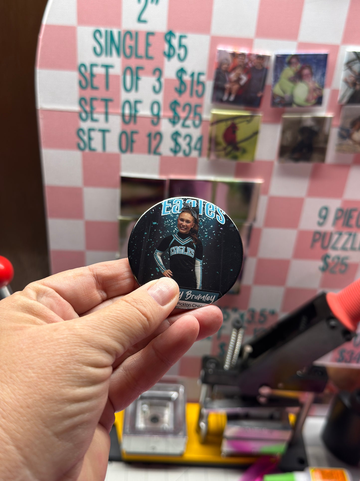 Custom Athlete Photo Pins – Game Day Keepsakes